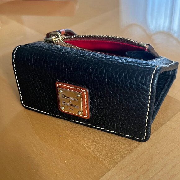 Dooney & Bourke Love Letter Carrier Crossbody Purse Pebble Grain Leather Black - Picture 8 of 8